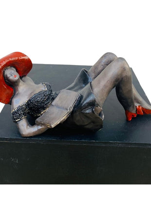 Keramisch Beeld - Keramiek - Kunst - Rood - Zwart - Bernadette te Wierik