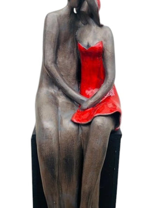 Keramisch Beeld Abstract - Liefde - Rood - Bernadette te Wierik