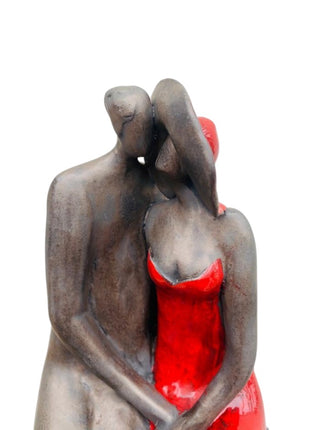 Keramisch Beeld Abstract - Liefde - Rood - Bernadette te Wierik