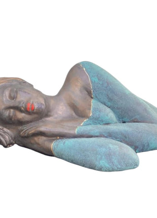 Keramisch Beeld “A Sleeping Woman” - Keramisch beeldje - 22×12×8 cm
