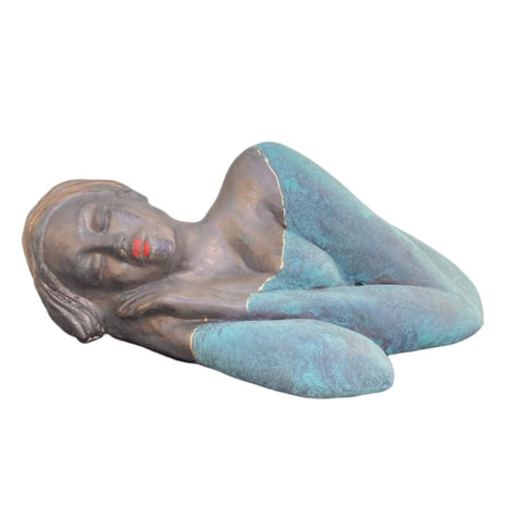 Keramisch Beeld “A Sleeping Woman” - Keramisch beeldje - 22×12×8 cm