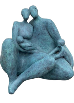 Bound with life - Keramisch Beeldje Gezin - Keramiek - Kunst - Bernadette te Wierik