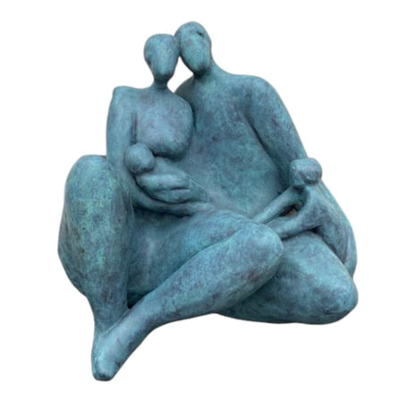 Bound with life - Keramisch Beeldje Gezin - Keramiek - Kunst - Bernadette te Wierik